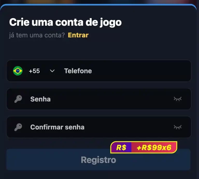 Como registrar no 688A cassino